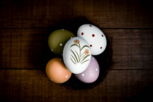 istock Happy Easter day, bunny and egg, Christians worldwide celebrate 657070694