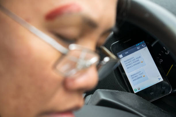 Don't Text And Drive stock photo