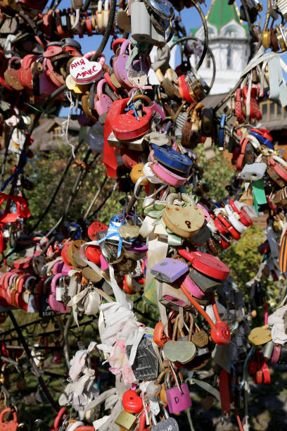 istock Love locks tree in Izmailovo Kremlin - Moscow Russian 657076966