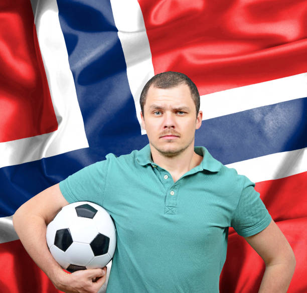 istock Proud football fan of Norway 657084708