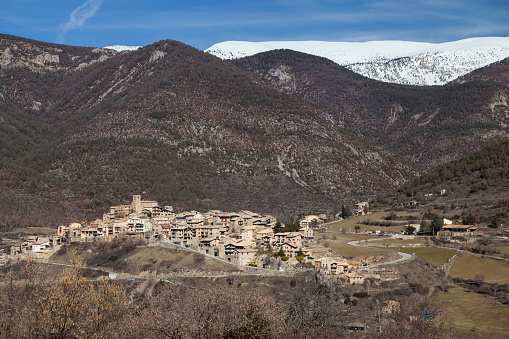 Village of Tuixent in the Catalan Pyrenees.
