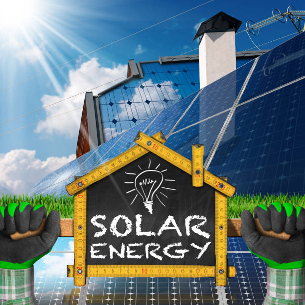 istock Project of Ecological House - Solar Energy 657096954