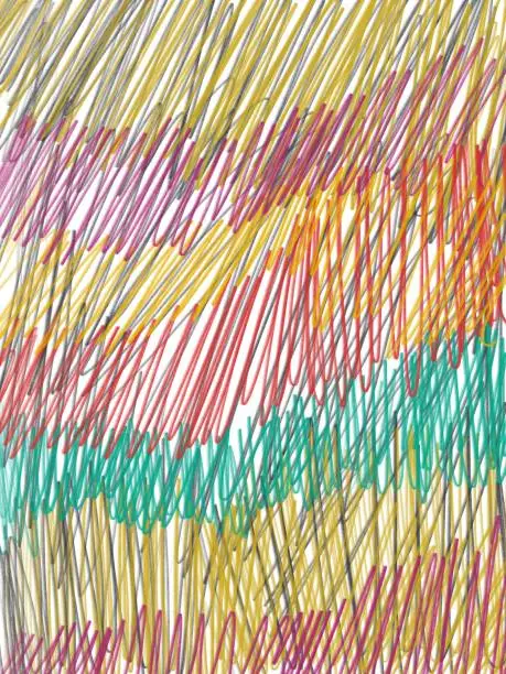 background of multicolor pencil scribble.