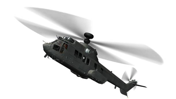 istock military helicopter in flight isolated on white 657100388