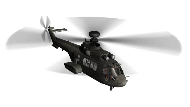 istock military helicopter in flight isolated on white 657102618