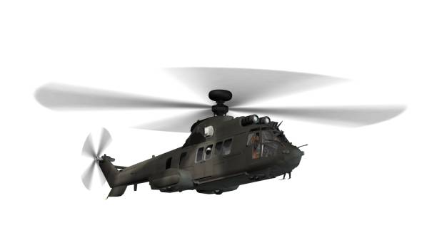 istock military helicopter in flight isolated on white 657102658