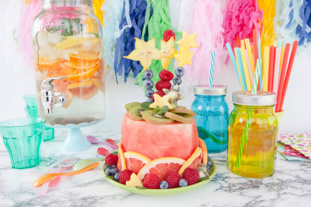 istock Colorful cake made from fresh fruit 657110806