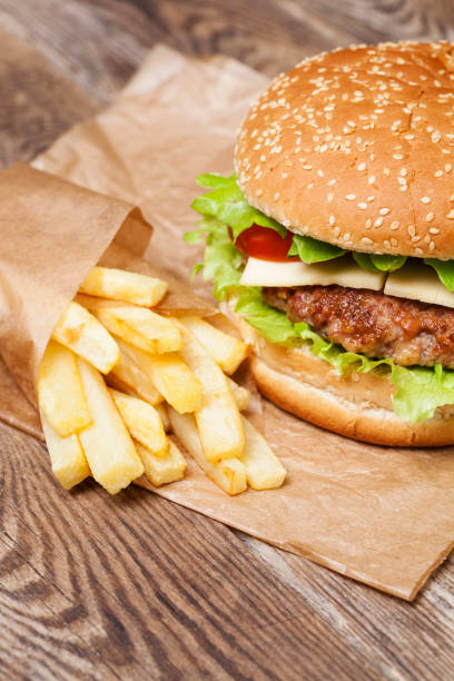 istock Burger and french fries 657123242