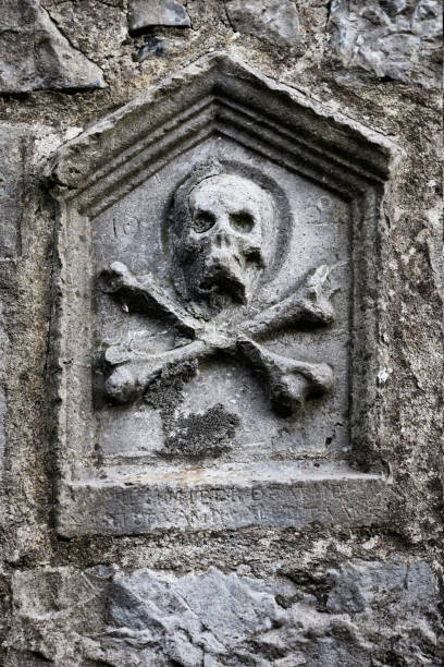 istock Bas-relief Skull and Crossbones in Galway, Ireland. 657139166