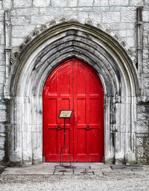 istock Old Red Door in Galway, Ireland. 657139696