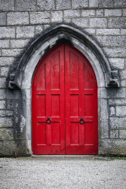 istock Old Red Door in Galway, Ireland. 657139698