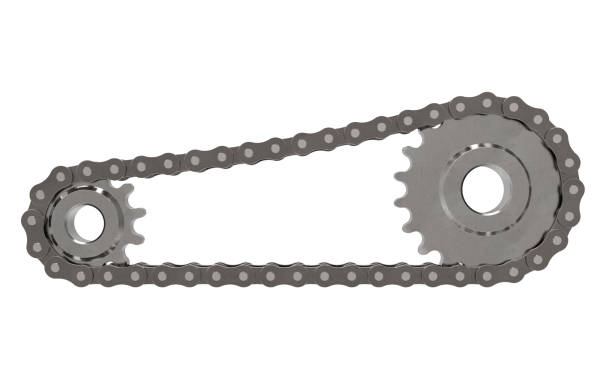 ruote dentate - chain bicycle chain gear equipment foto e immagini stock