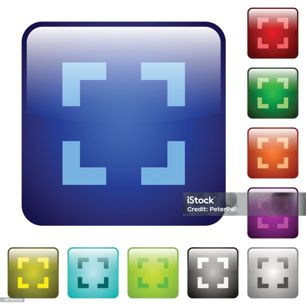 Selection Button Color Color Selector Tool Square Buttons Stock Illustration - Download Image ...