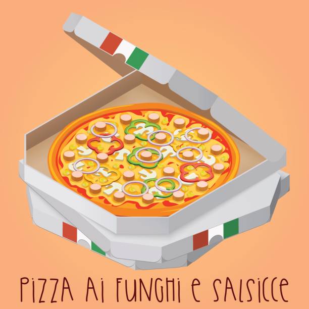 istock The real Pizza ai funghi e salsicce. Pizza with mushrooms and sa 657164354