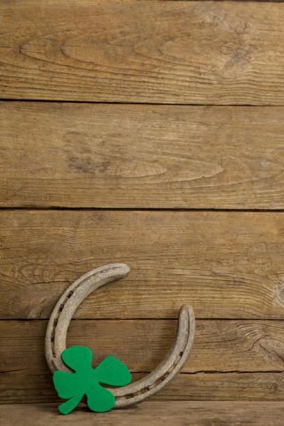 istock St Patricks Day shamrock with horseshoe 657164572