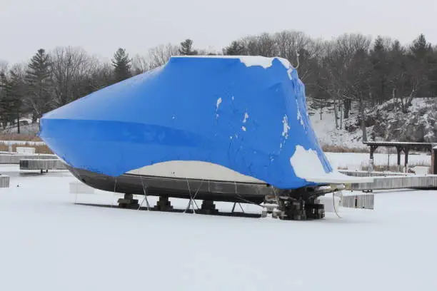 Photo of Boat-Winter Wrapped