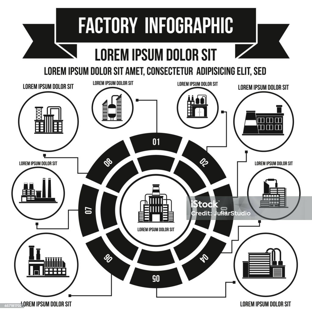 Factory Infographic Stock Illustration - Download Image Now ...
