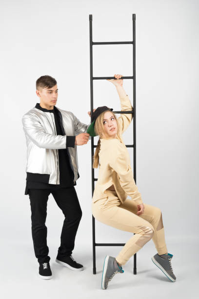 istock Boy and girl on white background 657188622