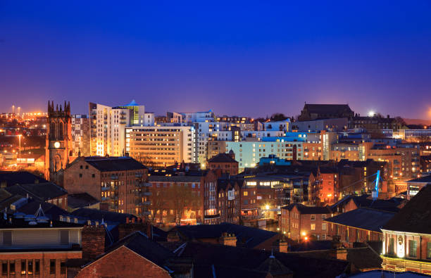 istock Leeds city centre skyline at night 657189106