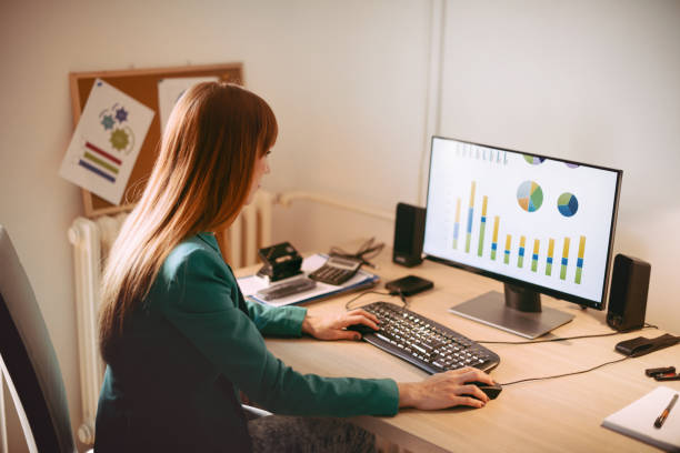 istock Dilligent businesswoman dealing with financial insturments and market data, making good decisions about future investments 657200716