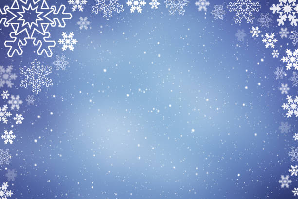 istock Christmas abstract  background with snowflakes 657203820