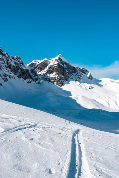 istock Winter in Swiss alps on a sunny day during a free ride session 657210662