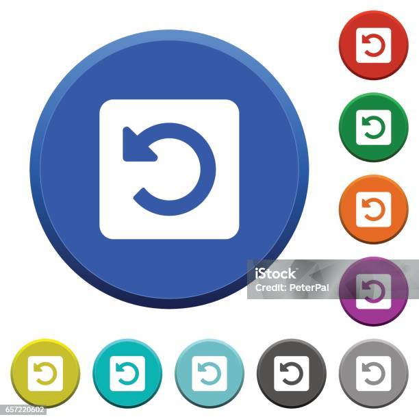 De Rotation Buttons Rotate Left Beveled Buttons Stock Illustration - Download Image Now ...