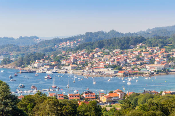 istock Aldan village, port  and bay 657223922