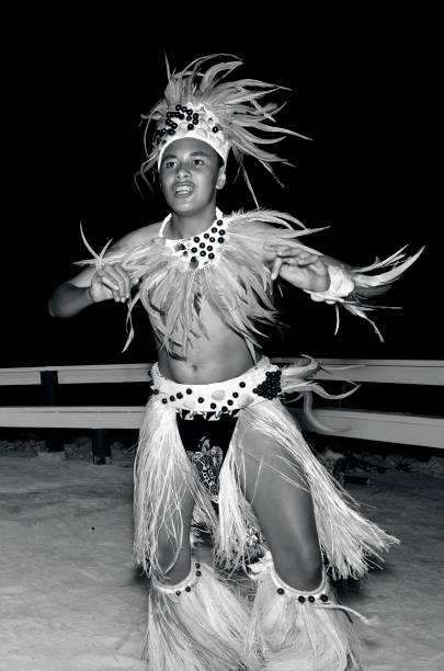 istock Young Polynesian Pacific Island Tahitian Man Dancers 657224240