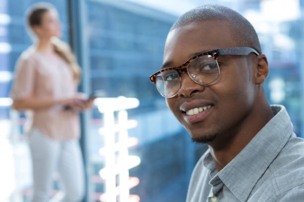 istock Business executives smiling in office 657226966