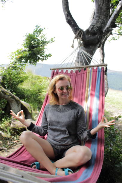 istock Woman in the hammock. 657230028