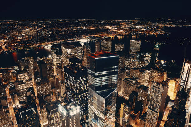 istock New York City downtown at night 657240586