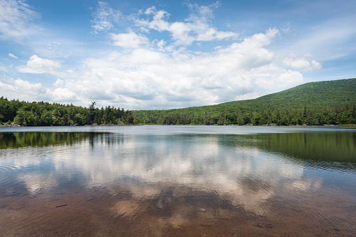 The famous North Lake near Kaaterskill High Peak in the eastern Catskill Mountains of New York State