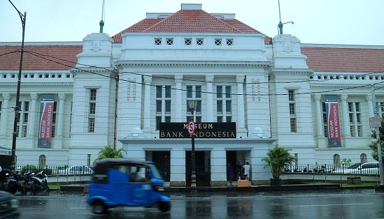 JAKARTA - FEBRUARY 3, 2017: Bank Indonesia Museum in Jakarta, Indonesia. The museum is housed in a heritage building in Jakarta Old Town. It was founded by Bank Indonesia and opened on July 21, 2009.
