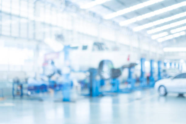 istock Abstract blur garage and automoblie 657271182