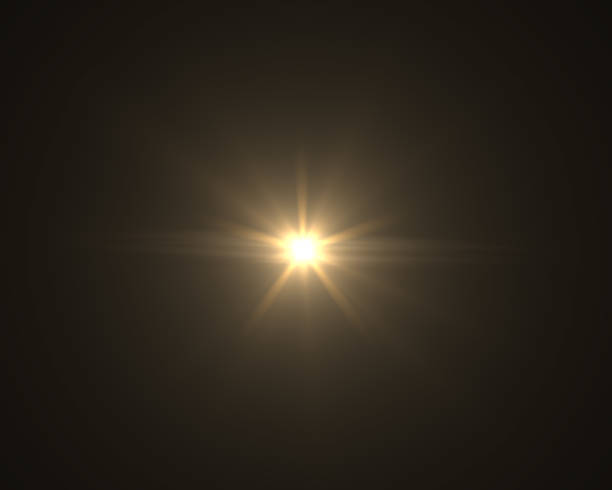 istock Realistic digital lens flare in black background 657274264
