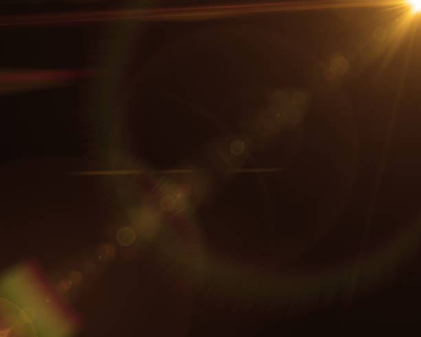 istock Realistic digital lens flare in black background 657274268