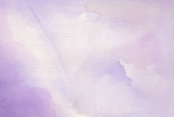 Purple abstract watercolor background stock photo