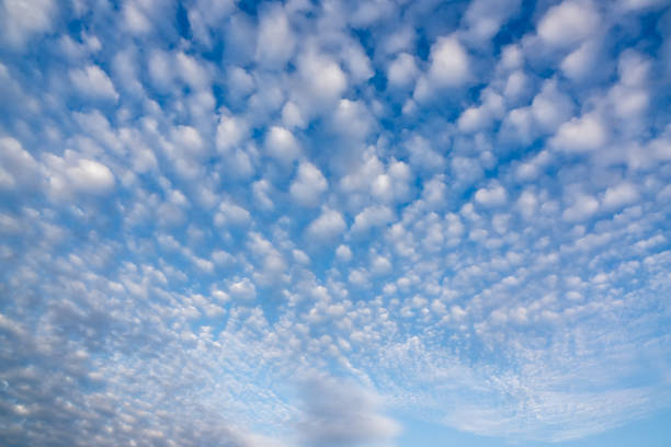 istock Vast blue sky with amazing clouds background. 657280854