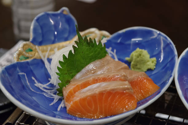 istock Japanese Style Salmon sushi 657293006