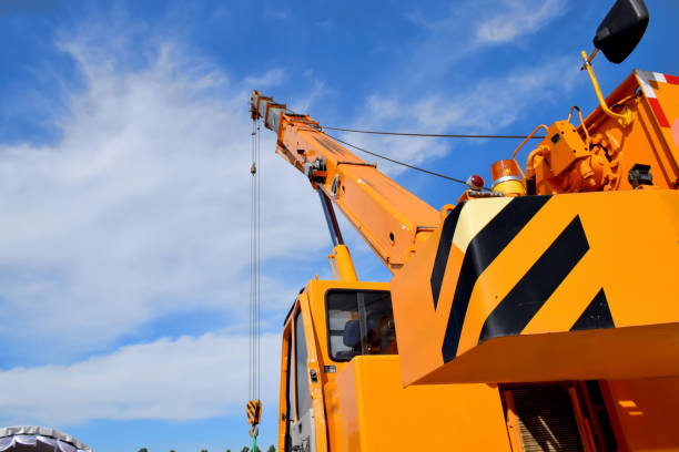 istock Hydraulic Truck Crane 657296152