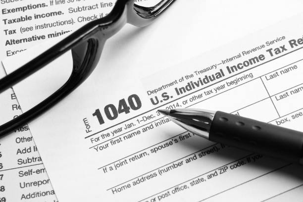 istock Tax form financial concept 657296340