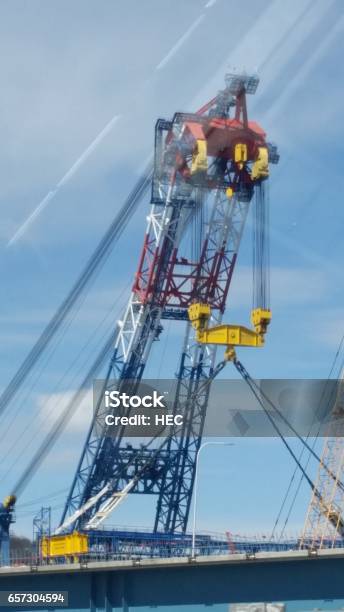 Giant Crane Stock Photo - Download Image Now - Bridge - Built Structure, Crane - Machinery, Overhead Crane