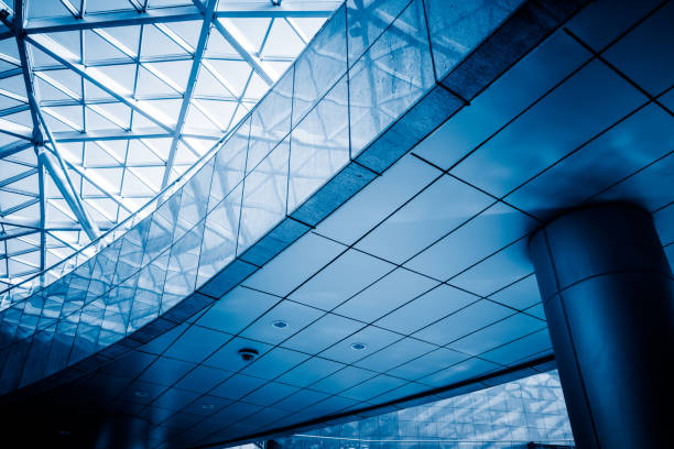 istock Directly Below Shot Of glass Skylight 657319910