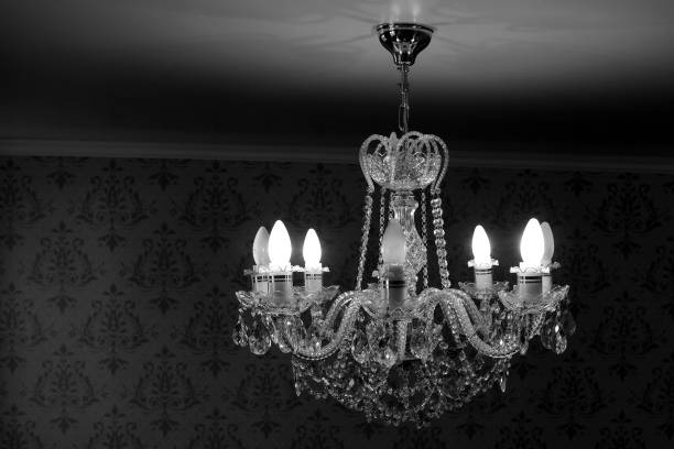 istock chandelier crystal light in the room 657330914