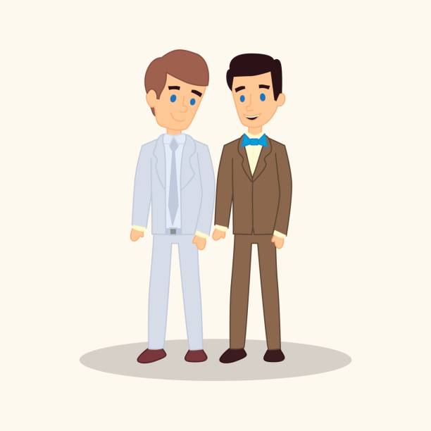 Cartoon Of The Gay Men Wedding Illustrations, Royalty-Free Vector Graphics  & Clip Art - iStock