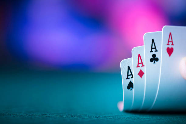 gioco di poker - asso foto e immagini stock