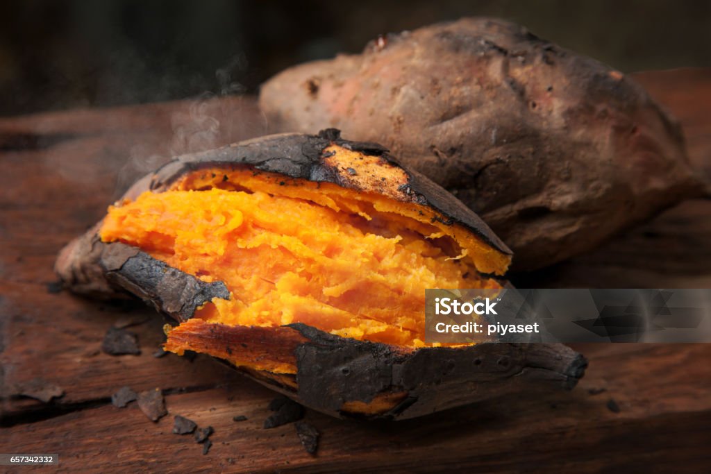 Sweet potato Delicious baked japanese sweet potato Sweet Potato Stock Photo