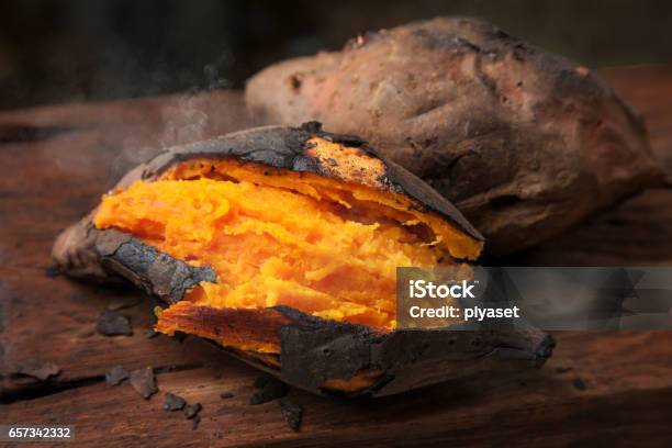Sweet Potato Stock Photo - Download Image Now - Sweet Potato, Baked, Grilled