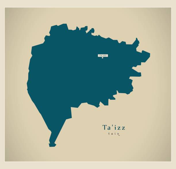 Modern Map Taiz Ye Stock Download Image Now Modern Map Taiz Ye 